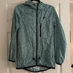 Blue Zebra Striped 🦓 Nike Wind Breaker / Rain Jacket